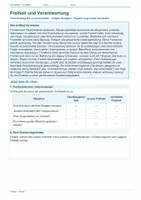 Vorschau - Arbeitsblätter - Arbeitsblatt Religion Klasse 7 – Freiheit und Verantwortung - Deckblatt