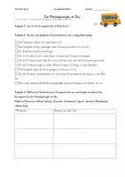 Vorschau - Arbeitsblätter - Kurzgeschichten - Montagmorgen im Bus - Inhaltsangabe - Deckblatt