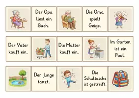 Vorschau - Spiele - Merkspiel - Sätze lesen / Freiarbeit - Seite 3