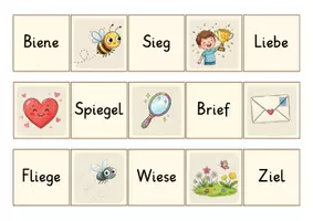 Vorschau - Spiele - Merkspiel-Wörter mit -ie / Freiarbeit - Seite 2