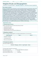 Vorschau - Arbeitsblätter - Arbeitsblatt Religion Klasse 7 – Religiöse Rituale und Übergangsfeiern - Deckblatt