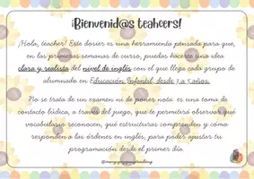 Vista previa - Juegos / Gamificación - PRESCHOOL INITIAL EVALUATION - ENGLISH - página 2