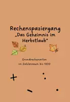Vorschau - Arbeitsblätter - Rechenspaziergang im Zahlenraum bis 1000 - Deckblatt