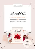 Vorschau - Mal- und Bastelvorlagen - Ahornblatt Transparentpapier Kunstprojekt - Booklet & Tafelmaterial - Deckblatt