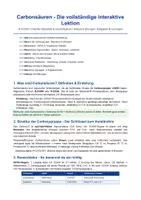 Vorschau - Unterrichtsreihen - Carbonsäuren Meisterkurs – Carboxygruppe, Resonanz - Deckblatt