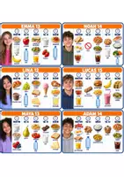 Aperçu - Feuilles d'exercices - Speaking cards: what do you eat for...? - Page 3