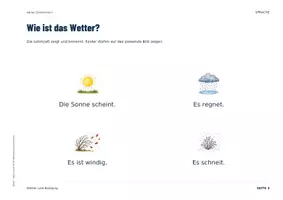 Vorschau - Unterrichtsreihen - Wetter und Kleidung DaZ | Wortschatz Vorkurs & Klasse 1 | Auswählen und sprechen - Seite 3