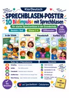 Vorschau - Arbeitsblätter - Sprechblasen-Poster 1 – Schulalltag & Miteinander - Deckblatt