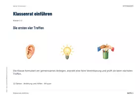 Vorschau - Stundenentwürfe - Klassenrat einführen Klasse 1–2 | 4 Treffen Schritt für Schritt | Soziales Lernen - Seite 1