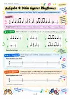 Vorschau - Arbeitsblätter - Notenwerte & Pausen – differenziertes Arbeitsmaterial Rhythmus Klasse 5/6 (3 Niveaustufen) - Seite 3