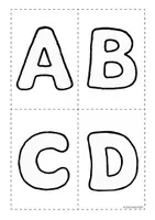 Vorschau - Mal- und Bastelvorlagen - Das Alphabet - Mini-Ausmalbilder (Vorschule, Klasse 1) - Seite 2