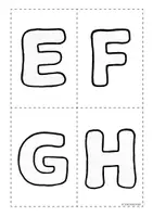 Vorschau - Mal- und Bastelvorlagen - Das Alphabet - Mini-Ausmalbilder (Vorschule, Klasse 1) - Seite 3