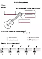 Vorschau - Arbeitsblätter - Arbeitsblätter zur Ukulele 2. - 4. Klasse - Seite 1
