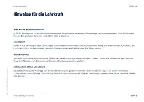 Vorschau - Unterrichtsreihen - Herbst Bildergeschichte DaZ Klasse 1 | Bildfolgen erzählen | Sprechen und Erzählen - Seite 2