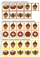 Vorschau - Fördermaterial/Inklusion - Reihenfolgen & Muster mit Herbstfrüchten – Pränumerik im Herbst für Vorschule, Klasse 1 und Förderschule - Seite 3