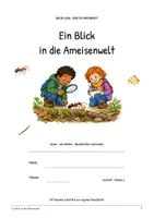 Vorschau - Arbeitsblätter - Ein Blick in die Ameisenwelt: Deutsch Klasse 2, Leseheft, Bilder lesen, Wortschatz, Geschichten schreiben, Arbeitsblätter mit Lösungen - Seite 1