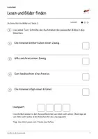 Vorschau - Arbeitsblätter - Ein Blick in die Ameisenwelt: Deutsch Klasse 2, Leseheft, Bilder lesen, Wortschatz, Geschichten schreiben, Arbeitsblätter mit Lösungen - Seite 3