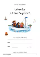 Vorschau - Arbeitsblätter - Leinen los auf dem Segelboot!: Deutsch Klasse 2, Leseheft, Bilder lesen, Wortschatz, Geschichten schreiben, Arbeitsblätter mit Lösungen - Seite 1