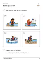 Vorschau - Arbeitsblätter - Leinen los auf dem Segelboot!: Deutsch Klasse 2, Leseheft, Bilder lesen, Wortschatz, Geschichten schreiben, Arbeitsblätter mit Lösungen - Seite 2