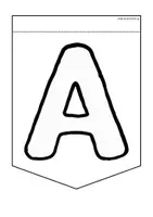 Vorschau - Mal- und Bastelvorlagen - Wimpelgirlande - Das Alphabet (Vorschule, Klasse 1) - Seite 2
