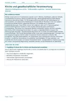 Vorschau - Arbeitsblätter - Arbeitsblatt Religion Klasse 9 – Kirche und gesellschaftliche Verantwortung - Deckblatt