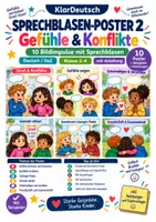 Vorschau - Arbeitsblätter - Sprechblasen-Poster 2 – Gefühle & Konflikte - Deckblatt
