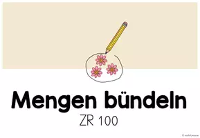 Vorschau - Spiele - Mengen bündeln ZR 100 (Mathe Klasse 2) - Seite 1