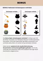 Vorschau - Arbeitsblätter - Halloween Fehlersuchbilder für Kita, Vorschule & Klasse 1 | Suchbild Unterschiede finden 4–7 Jahre | Konzentration & visuelle Wahrnehmung - Seite 3