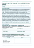 Vorschau - Arbeitsblätter - Arbeitsblatt Religion Klasse 10 – Fundamentalismus zwischen Wahrheitsanspruch und Gewalt - Deckblatt