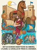 anteprima - Schede informative - Omero, l'illiade,l'odissea e il cavallo di troia. - Pagina di copertina