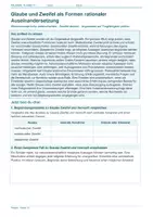 Vorschau - Arbeitsblätter - Arbeitsblatt Religion Klasse 10 – Glaube und Zweifel als Formen rationaler Auseinandersetzung - Deckblatt
