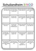 Vorschau - Spiele - Schullandheim Bingo - Deckblatt