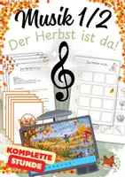 Vorschau - Stundenentwürfe - Musik Klasse 1/2 – „Der Herbst ist da“ | Musik-Puzzel - Seite 1
