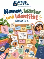 Vorschau - Arbeitsblätter - Sprache als Teil von uns – Namen, Wörter & Identität | Klasse 3–4 - Deckblatt