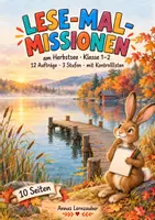 Vorschau - Arbeitsblätter - Lese-Mal-Missionen am Herbstsee | Klasse 1–2 - Deckblatt