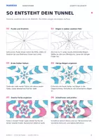 Vorschau - Arbeitsblätter - Op Art • Optische Tunnel zeichnen • Kunst Klasse 8 bis 10 - Seite 2