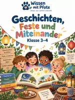 Vorschau - Arbeitsblätter - Geschichten, Feste & Miteinander | Klasse 3–4 - Deckblatt