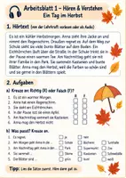 Vorschau - Stundenentwürfe - DaZ-Unterrichtsstunde: Der Herbst (A1-A2) - Seite 3