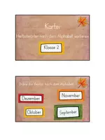 Vorschau - Stationenlernen - Herbstwörter nach dem Alphabet sortieren/Wörterbucharbeit Klasse 2 - Seite 1