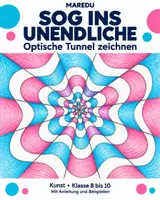 Vorschau - Arbeitsblätter - Op Art • Optische Tunnel zeichnen • Kunst Klasse 8 bis 10 - Deckblatt