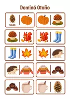 Vista previa - Juegos / Gamificación - Dominó Otoño Infantil - página 1