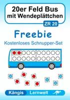 Vorschau - Präsentationen/Tafelbilder - Freebie | 20er Feld Bus | mit Wendeplättchen - Deckblatt