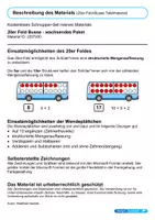 Vorschau - Präsentationen/Tafelbilder - Freebie | 20er Feld Bus | mit Wendeplättchen - Seite 1