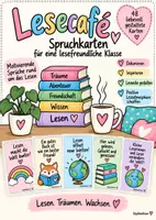 Vorschau - Poster - Lesecafé – Spruchkarten für eine lesefreundliche Klasse - Deckblatt