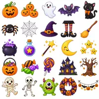 Vorschau - selbst erstellte Cliparts/Grafiken - Materialpaket - Cliparts Grundschule - Feste (Weihnachten, Ostern etc. ) - Seite 1