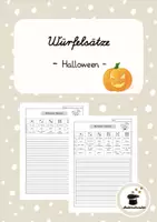 Vorschau - Arbeitsblätter - Würfelsätze Halloween – Sätze bilden, lesen & schreiben | Klasse 1/2 - Deckblatt