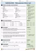 Vorschau - Arbeitsblätter - Selbstkontrolle KgV - Seite 1