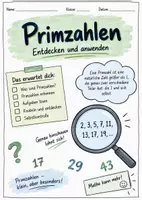 Vorschau - Arbeitsblätter - Selbstkontrolle Primzahl - Deckblatt