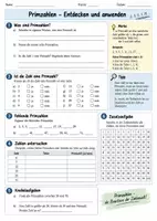 Vorschau - Arbeitsblätter - Selbstkontrolle Primzahl - Seite 1