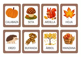 Vista previa - Juegos / Gamificación - Tarjeta Memory Otoño - Portada